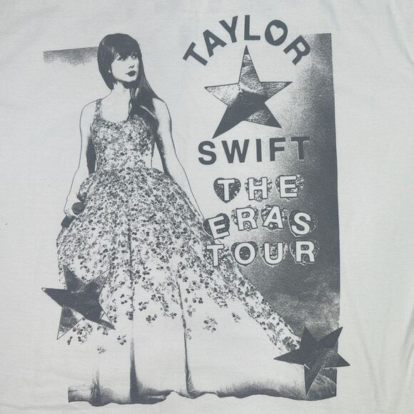 Taylor Swift The Eras Tour Official Merchandise Crew Neck Tour Tee - Size Large - Picture 2 of 6